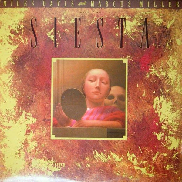 Album cover for Miles Davis & Marcus Miller’s “Music From Siesta” featuring portraiture.