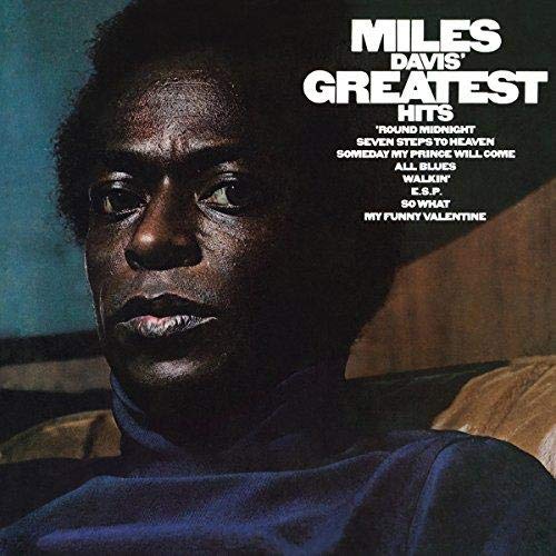 Album cover for Miles Davis’ “Greatest Hits (1969)” featuring his portrait.