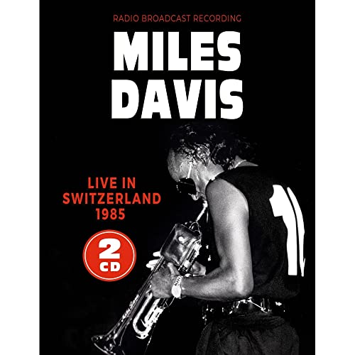 Miles Davis CD cover featuring a black and white photo of him playing trumpet.