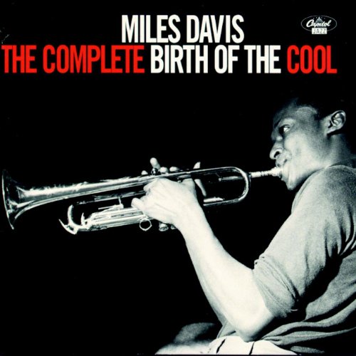 Miles Davis playing the trumpet on the cover of The Complete Birth of the Cool.