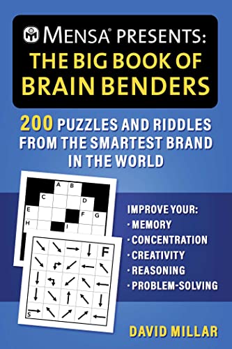 Book cover for Mensa Presents: The Big Book of Brain Benders by David Millar.