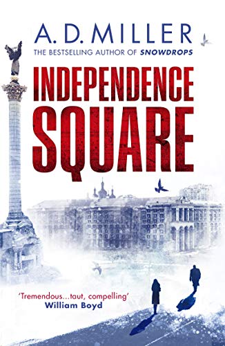 Book cover: “Independence Square” with a snowy cityscape and statue.