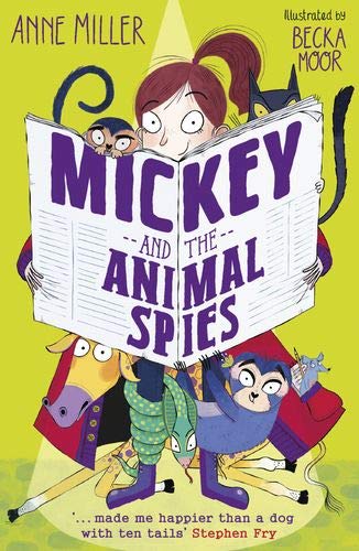 Book cover: girl reading to animals in illustrated, colorful style.
