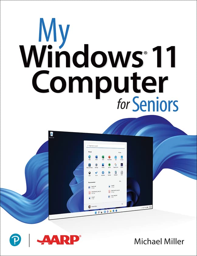 Book cover: āMy Windows 11 Computer for Seniorsā with a laptop image.