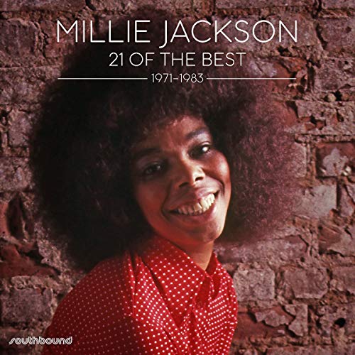 Album cover of Millie Jackson featuring a smiling woman against a brick wall.