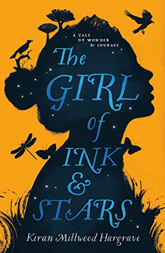 Book cover showing a girl's dark silhouette against an orange background with stars.