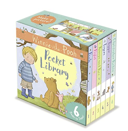 Boxed set of six Winnie-the-Pooh storybooks with illustrated cover.