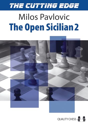 Chess book cover with pieces on a board and blue squares.