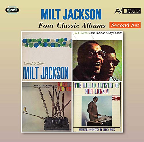 CD packaging for Milt Jackson’s “Four Classic Albums” jazz compilation.