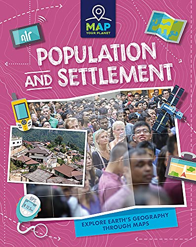 Book cover depicting diverse people, settlements, and map-related imagery.