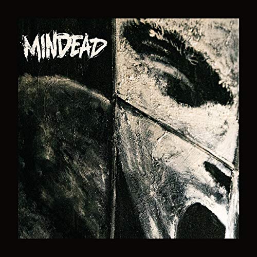 CD cover for Mindead, featuring a distressed, close-up eye and dark textures.