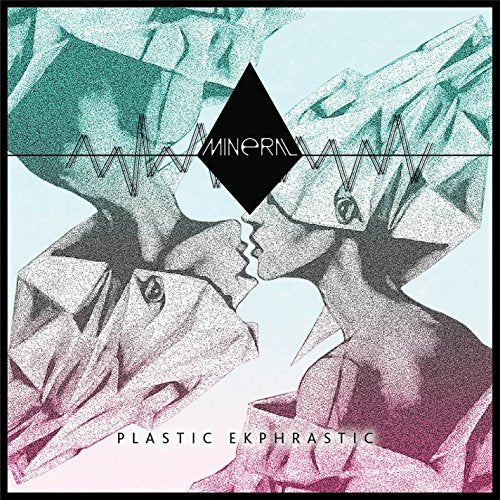 CD cover: stylized faces and crystals in halftone, pink and teal.