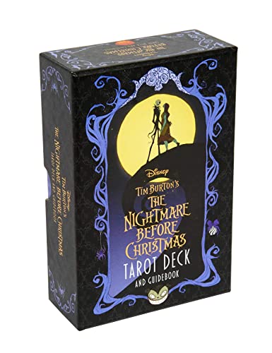 Black box for "The Nightmare Before Christmas" tarot deck with Jack and Sally.