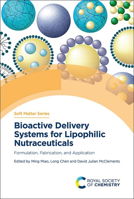 Book cover with molecular diagrams and title: "Bioactive Delivery Systems...