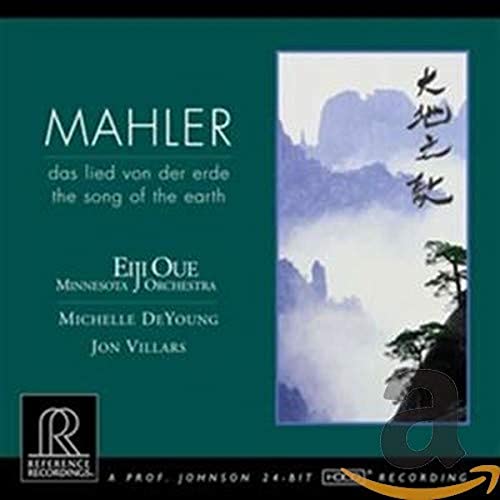 CD cover for Mahler’s “Das Lied von der Erde” with mountain landscape.