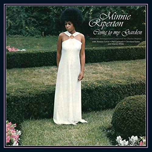 Green vinyl record sleeve with Minnie Riperton's album artwork and title information.