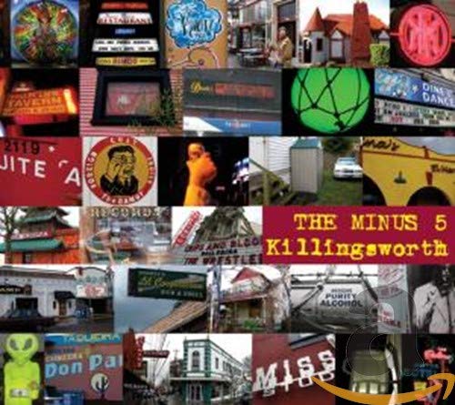 CD cover for “Minus 5 - Killingsworth” featuring a collage of signs.
