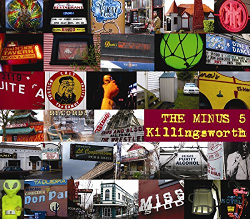 CD cover for "The Minus 5 - Killingsworth" with a collage of roadside scenes.
