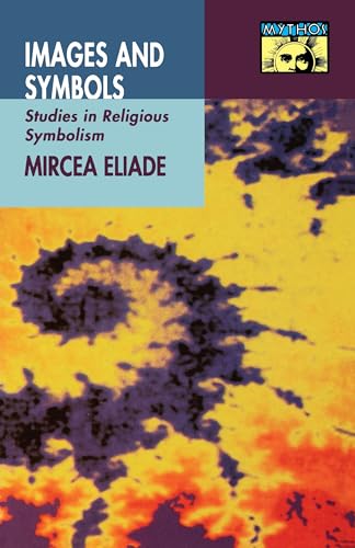 Book cover: “Images and Symbols” by Mircea Eliade, with abstract art.