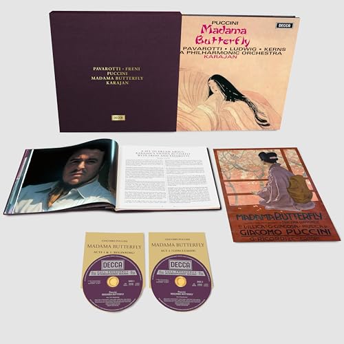 CD box set of Puccini’s *Madama Butterfly* with Pavarotti, Freni, and Ludwig.