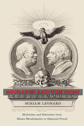 Book cover with portraits of Socrates and a man, skull, and owl.