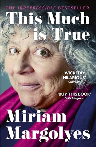 Book cover featuring a close-up portrait of Miriam Margolyes, a woman with gray hair.
