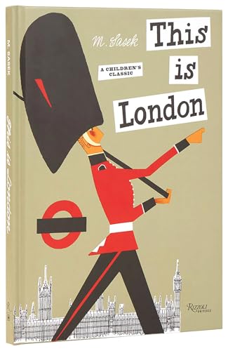 Illustration of a guard with oversized bearskin hat on a beige book cover.