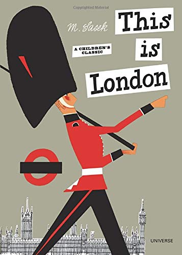A stylized illustration of a British guard in a bearskin hat on a book cover.
