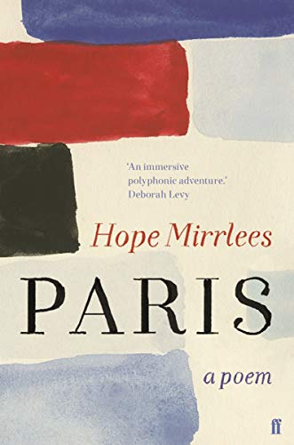 Book cover with abstract red, blue, and black watercolor shapes and title text.
