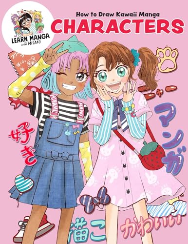Book cover featuring colorful illustrations of kawaii manga-style characters.