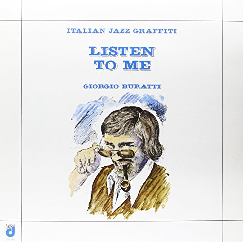 Record album cover featuring a sketched portrait of a man with cutlery.