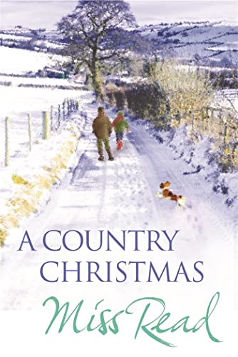 Book cover: snowy country road with people and a dog walking.