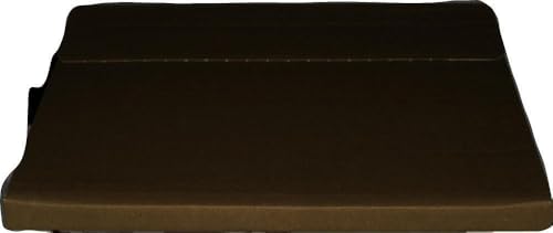 Dark brown vinyl record jacket, closed and viewed from above.