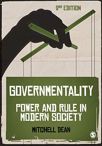 Book cover: “Governmentality” by Mitchell Dean, with a hand holding strings.