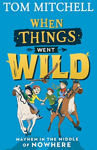 Book cover: children riding animals, illustrated with bright colors and bold text.