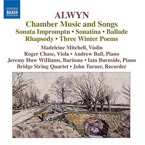CD cover for Alwyn chamber music featuring a winter landscape.