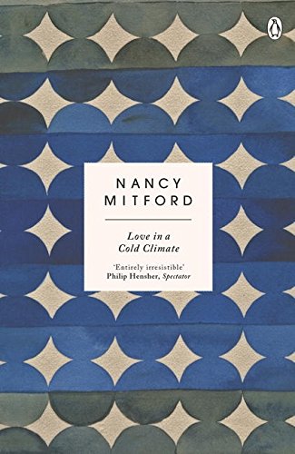 Book cover with blue and beige pattern, white title block, and Penguin logo.