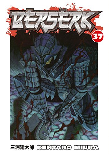Berserk Volume 37 cover: armored figure with sword, dark fantasy art.