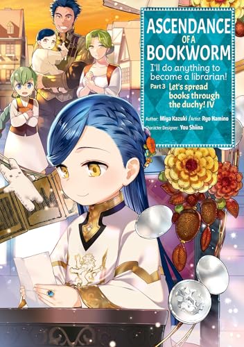 Manga cover featuring a young girl with blue hair and several supporting characters.