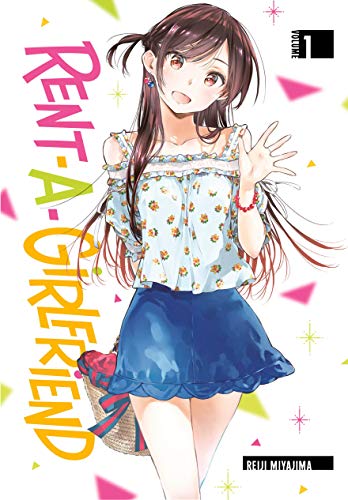 Manga cover: young woman with long hair, floral top, and dark skirt.