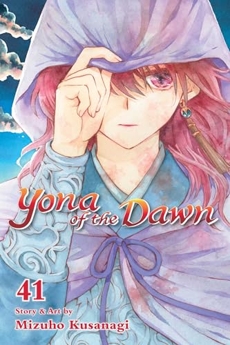 Manga cover of Yona of the Dawn volume 41 featuring Yona in a purple hood.