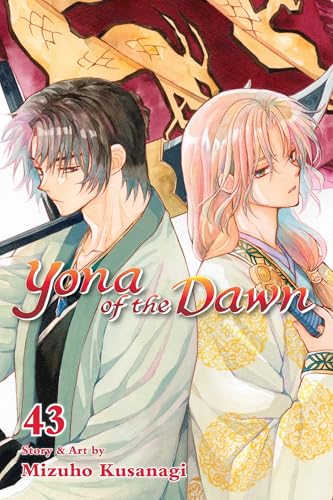 Manga cover featuring Yona and Hak back-to-back with the title Yona of the Dawn.