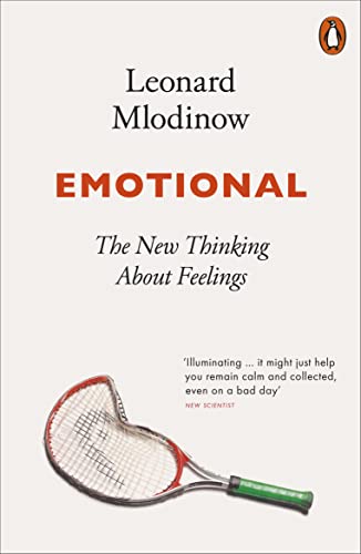 Book cover: "Emotional" by Leonard Mlodinow, featuring a tennis racket.