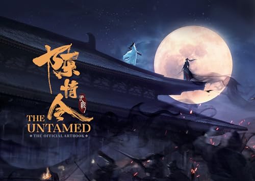 Artbook cover depicting two figures silhouetted against a large moon and roofline.