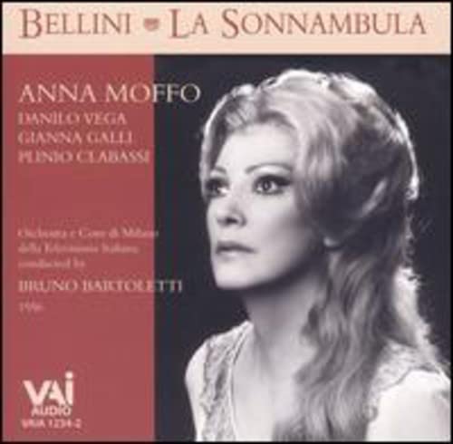 CD cover for Bellini’s La Sonnambula featuring Anna Moffo’s portrait.