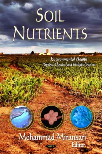 Book cover for "Soil Nutrients" with a field and stormy sky.
