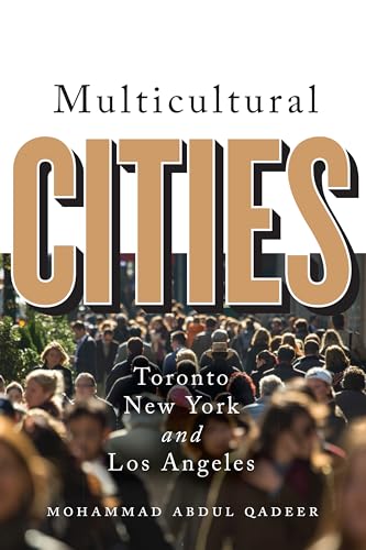 Book cover: "Multicultural Cities" with a blurred crowd scene.