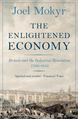 Book cover: “The Enlightened Economy” with an industrial cityscape.
