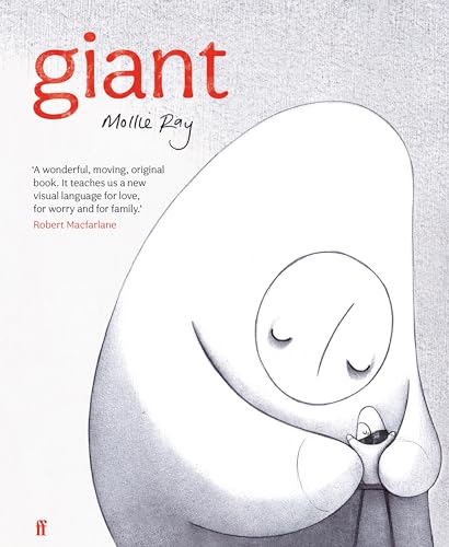 Book cover: "giant" by Mollie Ray, featuring a white, abstract figure.