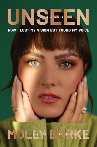 Book cover featuring a young woman with brown hair and green sweater.